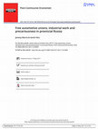 Research paper thumbnail of Free automotive unions, industrial work and precariousness in provincial Russia