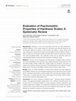 Research paper thumbnail of Evaluation of Psychometric Properties of Hardiness Scales: A Systematic Review