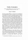 Research paper thumbnail of Totality of semiosphere