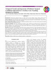 Temporal Trends and Spectrum of Pediatric Surgical Conditions Operated In A Tertiary Care Teaching Hospital In Pakistan Cover Page