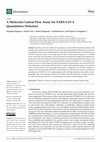 Research paper thumbnail of A Molecular Lateral Flow Assay for SARS-CoV-2 Quantitative Detection