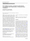 Research paper thumbnail of The ‘paradigm of extremes’: extremely low genetic diversity in an extremely narrow endemic species, Coristospermum huteri (Umbelliferae)