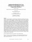 Research paper thumbnail of Implementing blended first-year chemistry in a developing country using online resources