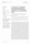 Research paper thumbnail of Composition of subgingival microbiota associated with periodontitis and diagnosis of malignancy—a cross-sectional study