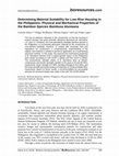 Research paper thumbnail of Determining Material Suitability for Low-Rise Housing in the Philippines: Physical and Mechanical Properties of the Bamboo Species Bambusa blumeana