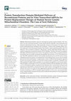 Protein Transduction Domain-Mediated Delivery of Recombinant Proteins and In Vitro Transcribed mRNAs for Protein Replacement Therapy of Human Severe Genetic Mitochondrial Disorders: The Case of Sco2 Deficiency Cover Page