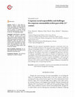 Research paper thumbnail of Corporate social responsibility and challenges for corporate sustainability in first part of the 21st century