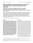 BRD4 localization to lineage-specific enhancers is associated with a distinct transcription factor repertoire Cover Page