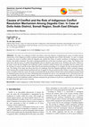 Causes of Conflict and the Role of Indigenous Conflict Resolution Mechanism Among Degodia Clan: In Case of Dollo Addo District, Somali Region, South East Ethiopia Cover Page