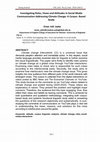 Research paper thumbnail of Investigating Roles, Views and Attitudes in Social Media Communication Addressing Climate Change: A Corpus-Based Study