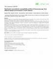 Research paper thumbnail of Distribution and antibiotic susceptibility profiles of Aeromonas spp. from different aquatic environments in north Lebanon