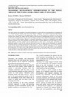 Research paper thumbnail of TRANSPORT DEVELOPMENT OPPORTUNITIES IN THE RURAL AREAS OF THE STARA ZAGORA URBAN AREA IN BULGARIA