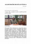 Research paper thumbnail of Wechselgespräche des Akademikörs (Akademiköri beszélgetések 6) 2022-05-05 | Zeitschriftenartikel