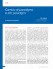 Research paper thumbnail of Cambio di paradigma e altri paradigmi