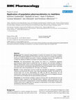 Research paper thumbnail of Application of population pharmacokinetics to cladribine