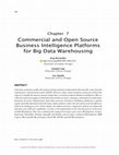 Research paper thumbnail of Commercial and Open Source Business Intelligence Platforms for Big Data Warehousing