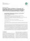 Research paper thumbnail of {"__content__"=>"Knowledge, Attitude, and Beliefs of Communities and Health Staff about Infection in Selected Pastoral and Agropastoral Regions of Uganda.", "i"=>{"__content__"=>"Echinococcus granulosus"}}