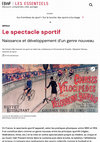 Le spectacle sportif. Naissance et développement d’un genre nouveau Cover Page