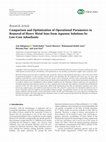 Comparison and Optimization of Operational Parameters in Removal of Heavy Metal Ions from Aqueous Solutions by Low-Cost Adsorbents Cover Page