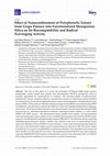 Research paper thumbnail of Effect of Nanoconfinement of Polyphenolic Extract from Grape Pomace into Functionalized Mesoporous Silica on Its Biocompatibility and Radical Scavenging Activity