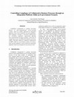 Research paper thumbnail of Controlling Compliance of Collaborative Business Processes through an Integration Platform within an E-government Scenario