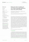 Research paper thumbnail of Reduced order modeling of non-linear monopile dynamics via an AE-LSTM scheme