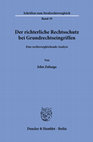 Der richterliche Rechtsschutz bei Grundrechtseingriffen Cover Page