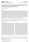 Parametric analysis of composite tubular adhesive joints bonded by the bi-adhesive technique Cover Page