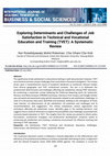 Exploring Determinants and Challenges of Job Satisfaction in Technical and Vocational Education and Training (TVET): A Systematic Review Cover Page