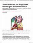 Review of Music and Musicians: The Hindu Cover Page