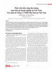 Sustainable development of the business debt trading market in Vietnam: A view of Vietnam Debt and Asset Trading Corporation Cover Page