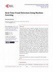 Real-Time Fraud Detection Using Machine Learning Cover Page