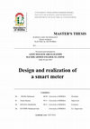 Design and realization of a smart meter Cover Page