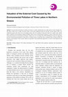 Valuation of the External Cost Caused by the Environmental Pollution of Three Lakes in Northern Greece Cover Page