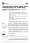 A Dynamic and Effective Peptide-Based Strategy for Promptly Addressing Emerging SARS-CoV-2 Variants of Concern Cover Page