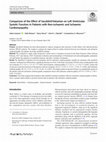 Research paper thumbnail of Comparison of the Effect of Sacubitril/Valsartan on Left Ventricular Systolic Function in Patients with Non-ischaemic and Ischaemic Cardiomyopathy