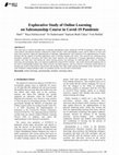 Research paper thumbnail of Explorative Study of Online Learning on Salesmanship Course in Covid-19 Pandemic