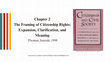 Chapter 2 The Framing of Citizenship Rights: Expansion, Clarification, and Meaning Cover Page