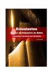 ECLESIASTES Comentarios Versiculo por versiculo cap 1 e continuando Cover Page