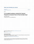 Research paper thumbnail of Is an Inviolable Constitution a Suicide Pact? Historical Perspectives on an Overriding Executive Power to Protect the Salus Populi