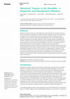 Metastatic Tumour to the Mandible - A Diagnostic and Management Dilemma Cover Page