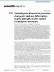 Variable plate kinematics promotes changes in back-arc deformation regime along the north-eastern Eurasia plate boundary Cover Page