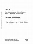 TESLA: The Superconducting electron positron linear collider with an integrated x-ray laser laboratory. Technical design report. Part 3. Physics at an e+ e- linear collider Cover Page