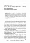 Research paper thumbnail of Sulla mancata equazione tra autore e personaggio. Posture littéraire ed eteronimia quadratica