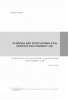 In difesa del testualismo: una lezione del common law Cover Page