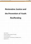 Restorative justice and the prevention of youth reoffending Cover Page