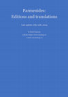 Research paper thumbnail of Parmenides: Bibliography of the editions and translations