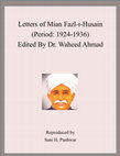 Letters of Mian Fazl i Husain Cover Page