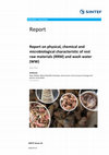 Report on physical, chemical and microbiological characteristic of rest raw materials (RRM) and wash water (WW) Cover Page