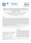 Optimized and validated spectrophotometric determination of two antifungal drugs in pharmaceutical formulations using an ion-pair complexation reaction Cover Page